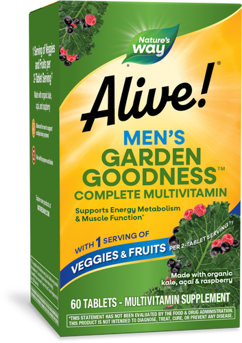 Alive!® Men's Garden Goodness™ Complete Multivitamin | Nature's Way®