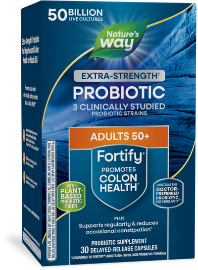 <{%PRIMARY_11582%}>Nature's Way® | Fortify 50+ Extra-Strength Probiotic, 30 capsules