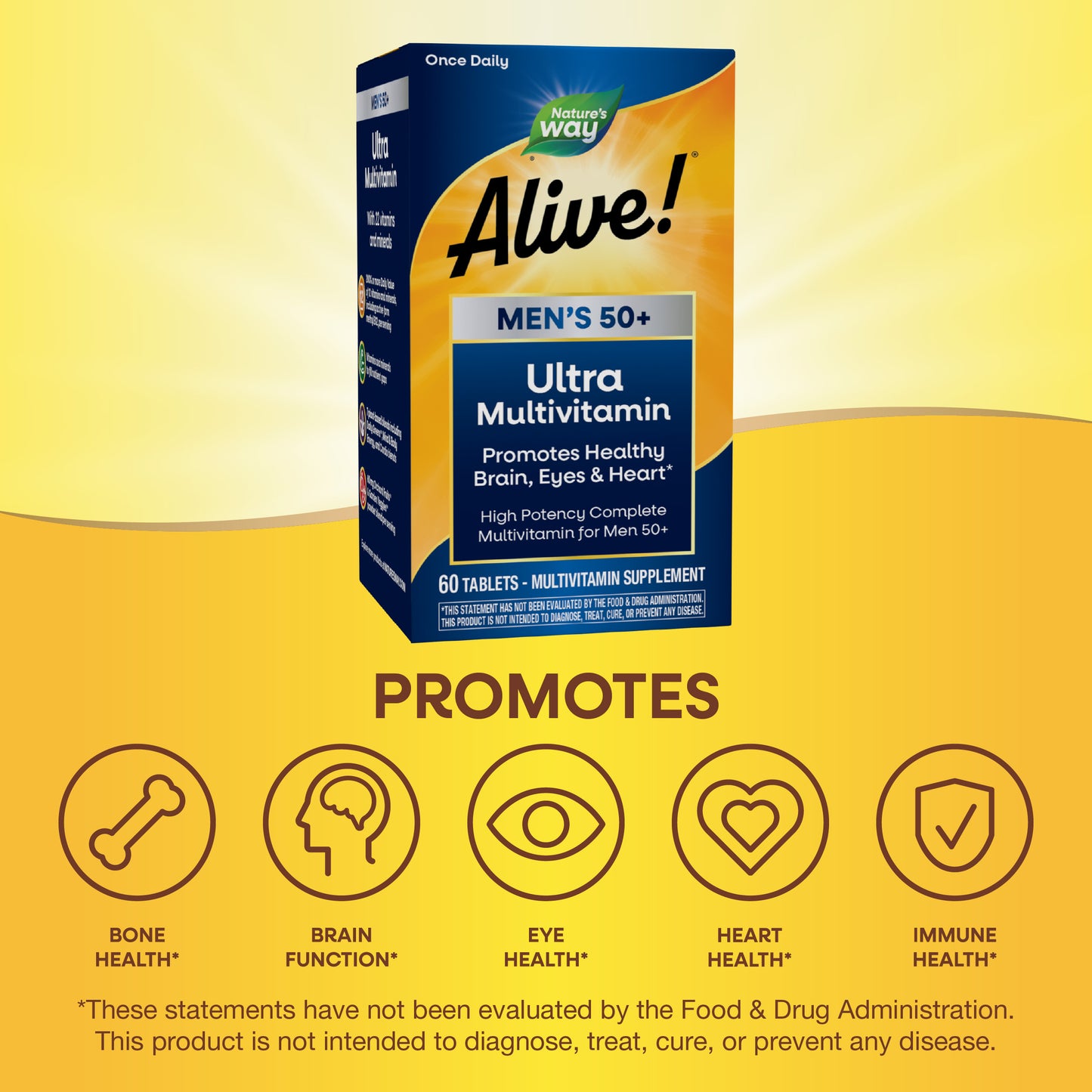 <{%MAIN6_15691%}>Nature's Way® | Alive! Men's 50+ Ultra Multivitamin