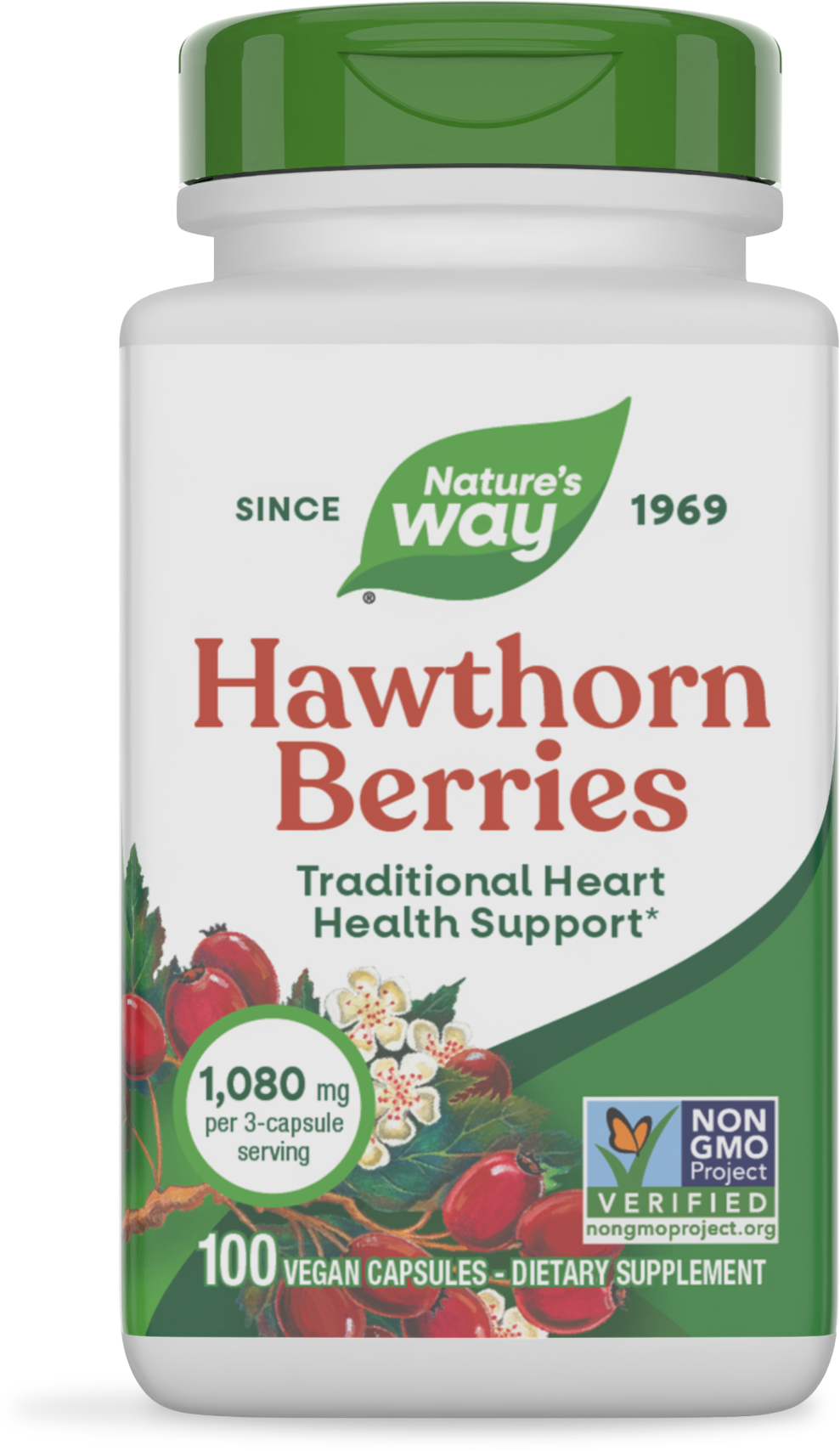 <{%PRIMARY_14100%}>Nature's Way® | Hawthorn Berries, 100 capsules