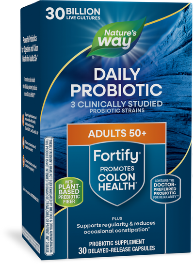 <{%PRIMARY_10293%}>Nature's Way® | Fortify 30 Billion Daily Probiotic Adults 50+, 30 capsules