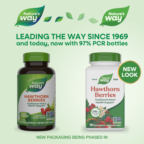 Nature's Way® | Hawthorn Berries - package updates old to new Sku:15338