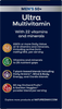 Nature's Way® | Alive! Men's 50+ Ultra Multivitamin - left side of pack Sku:15691
