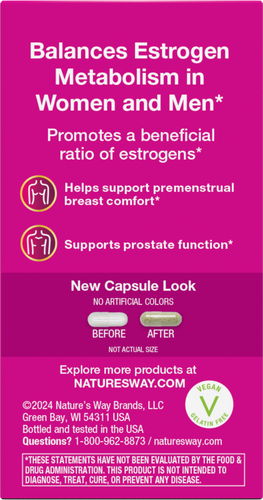 Nature's Way® | DIM-Plus - back of pack Sku:14810