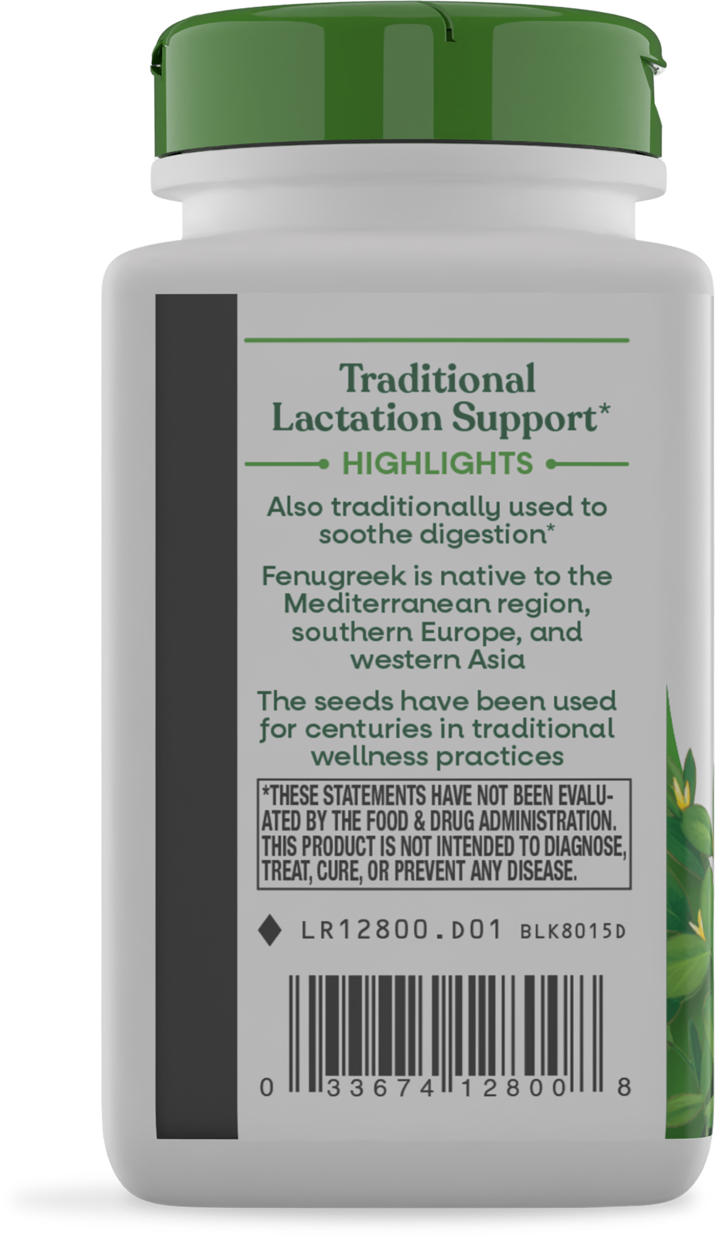 <{%MAIN3_12800%}>Nature's Way® | Fenugreek Seed - left side of pack