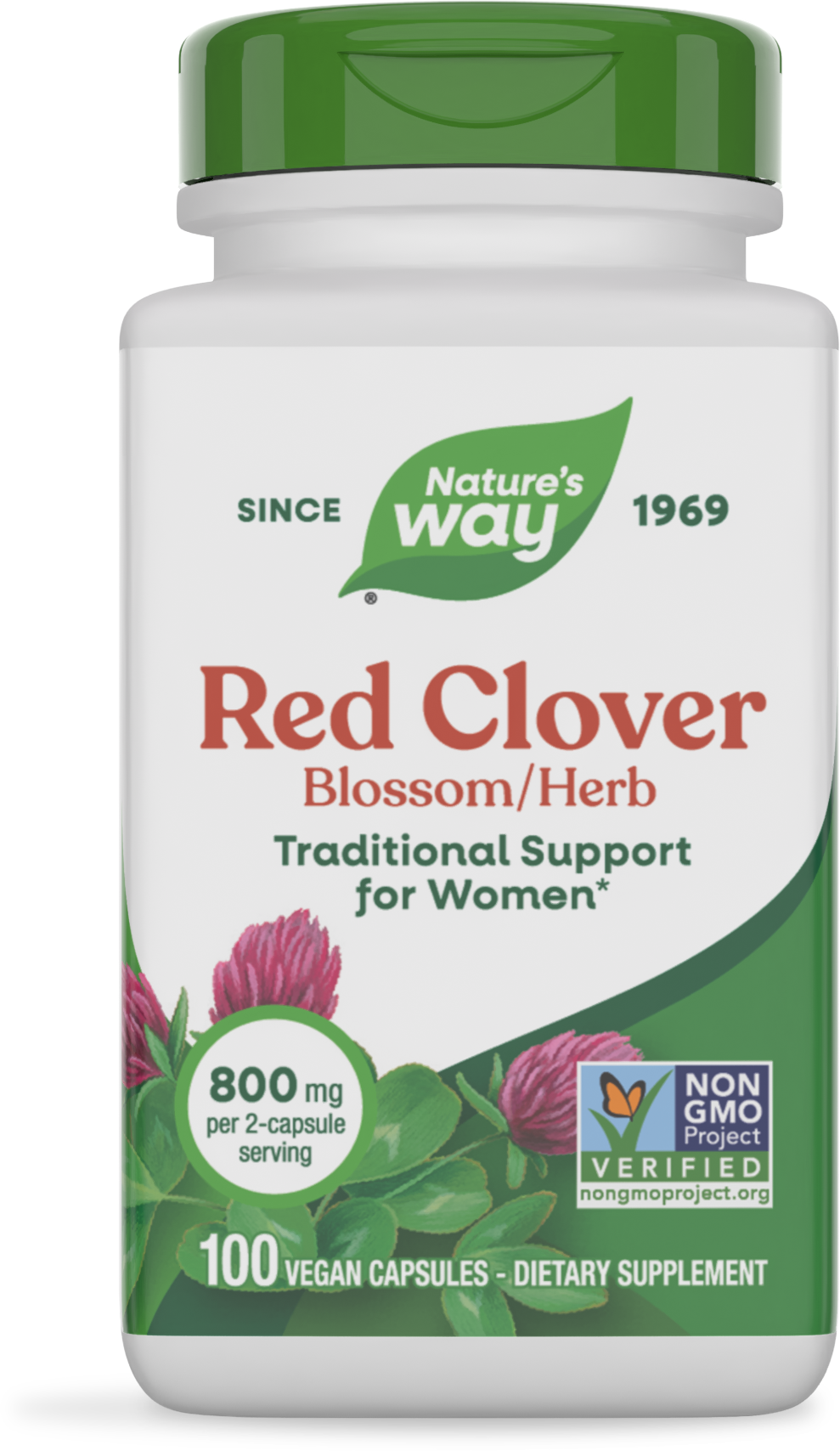 <{%PRIMARY_16000%}>Nature's Way® | Red Clover Blossom / Herb, 100 capsules