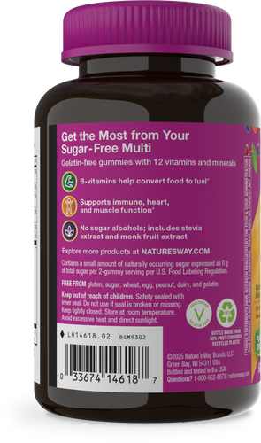 Nature's Way® | Alive! Zero Sugar Women's Gummy Multivitamin - left side of pack Sku:14618