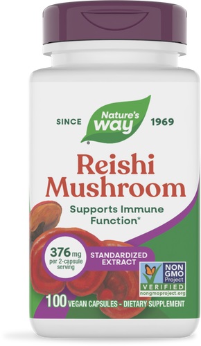 Nature's Way® | Reishi Mushroom Standardized Extract, 100 capsules Sku:62700