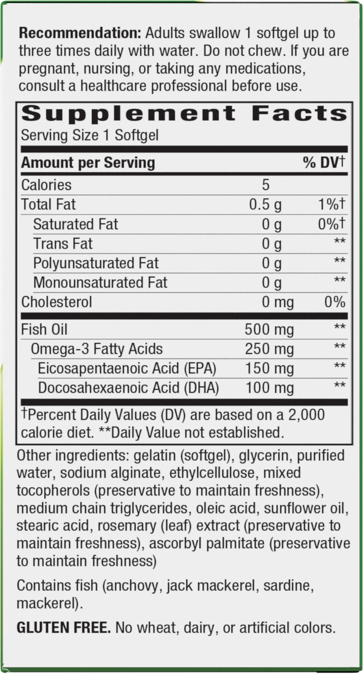 <{%MAIN2_15334%}>Nature's Way® | Fisol Fish Oil - right side of pack