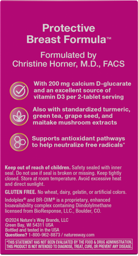 Nature's Way® | Protective Breast Formula - back of pack Sku:05886
