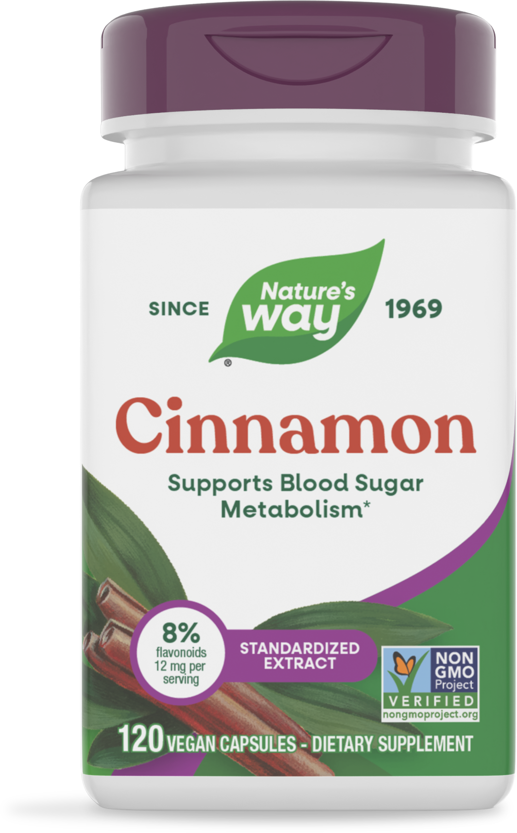 <{%PRIMARY_15082%}>Nature's Way® | Cinnamon, 120 capsules