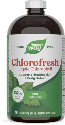 Nature's Way® | Chlorofresh Liquid Chlorophyll, 16 fl oz (480 ml), Mint Sku:3501