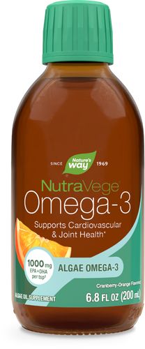 Nature's Way® | NutraVege Omega-3, 6.8 fl oz (200 ml), Cranberry-Orange Sku:12325C