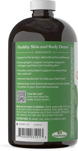 Nature's Way® | Chlorofresh Liquid Chlorophyll - left side of pack Sku:3501