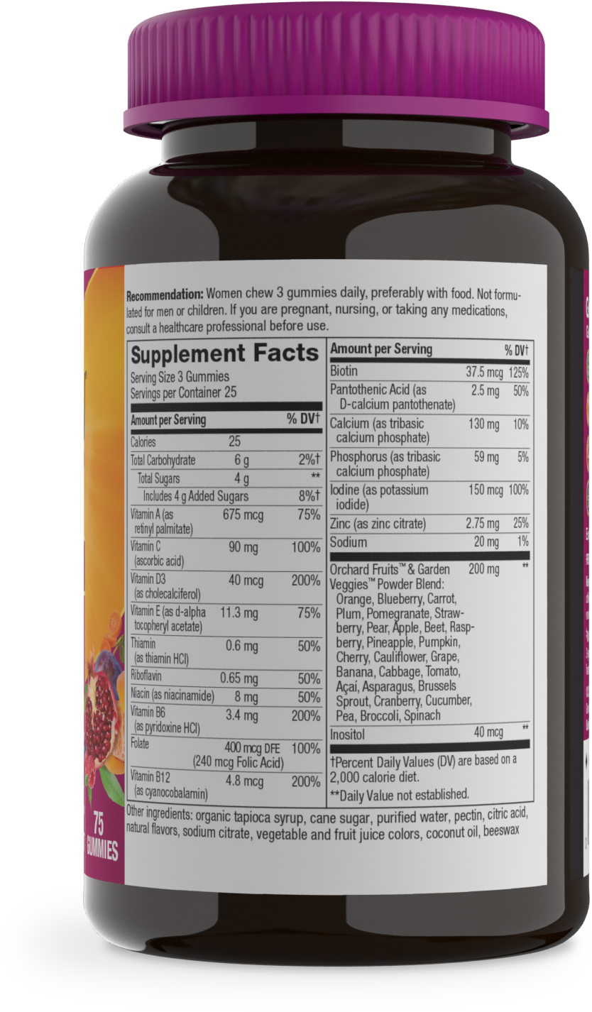 <{%MAIN2_15897%}>Nature's Way® | Alive! Premium Women's Gummy Multivitamin - right side of pack