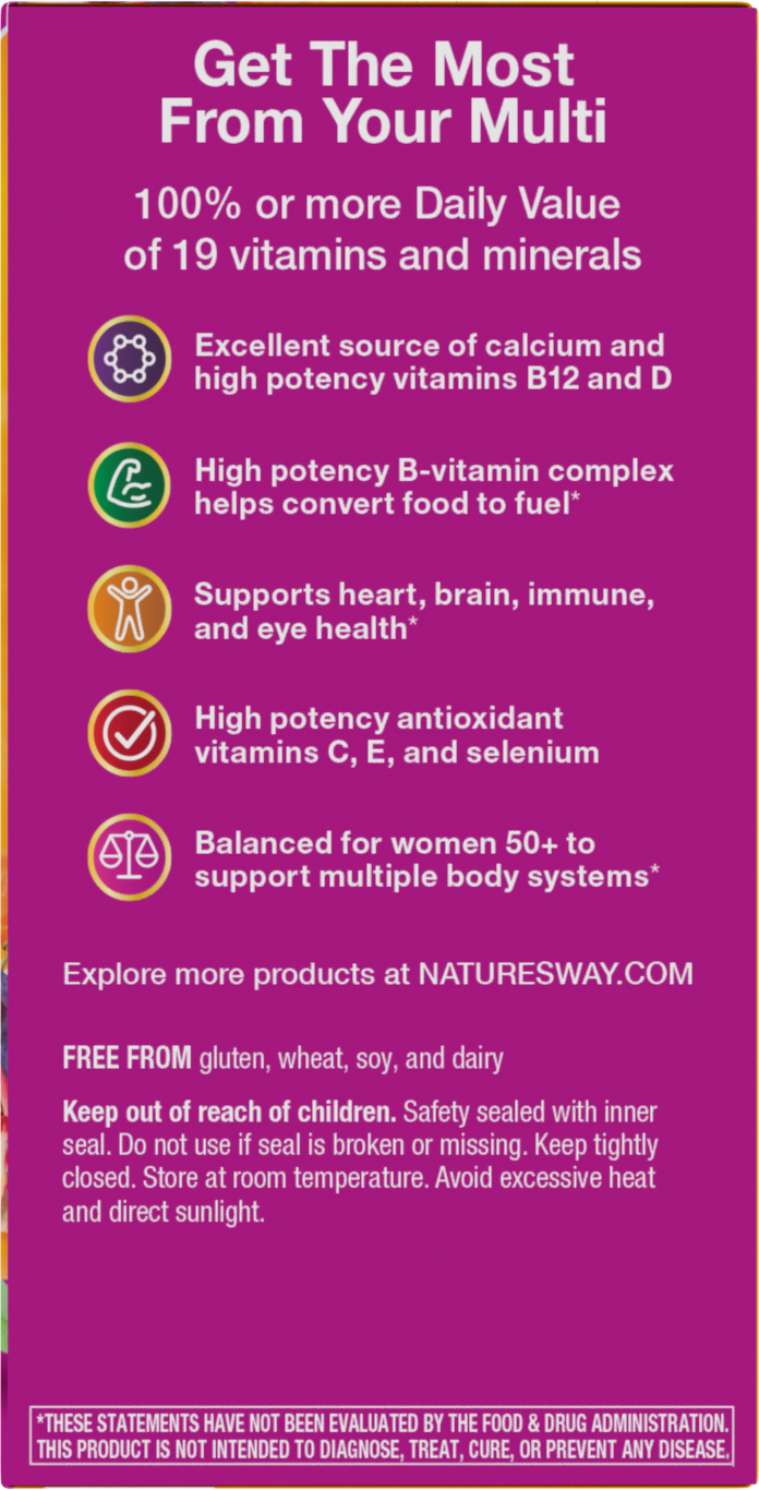 <{%MAIN10_undefined%}>Nature's Way® | Alive!® Women's 50+ Complete Multivitamin