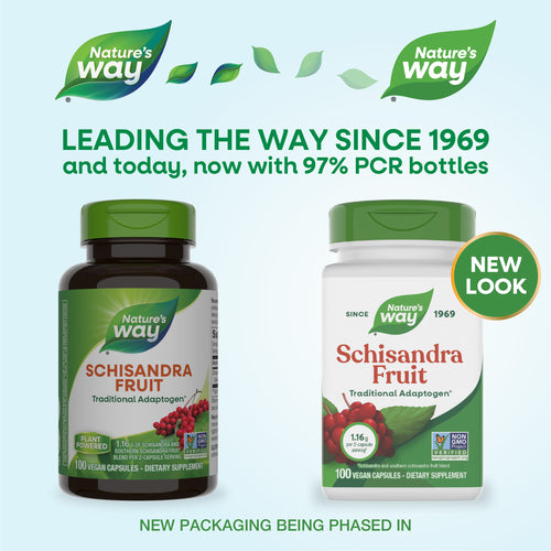 Nature's Way® | Schisandra Fruit - package updates old to new Sku:16800