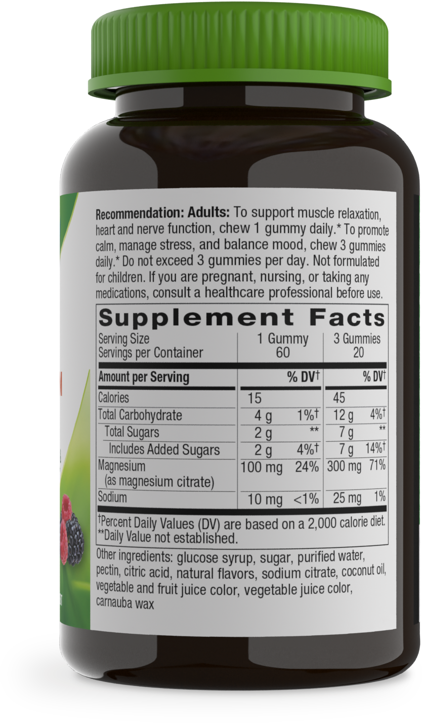 <{%MAIN7_14601%}>Nature's Way® | Magnesium Gummy - right side of pack