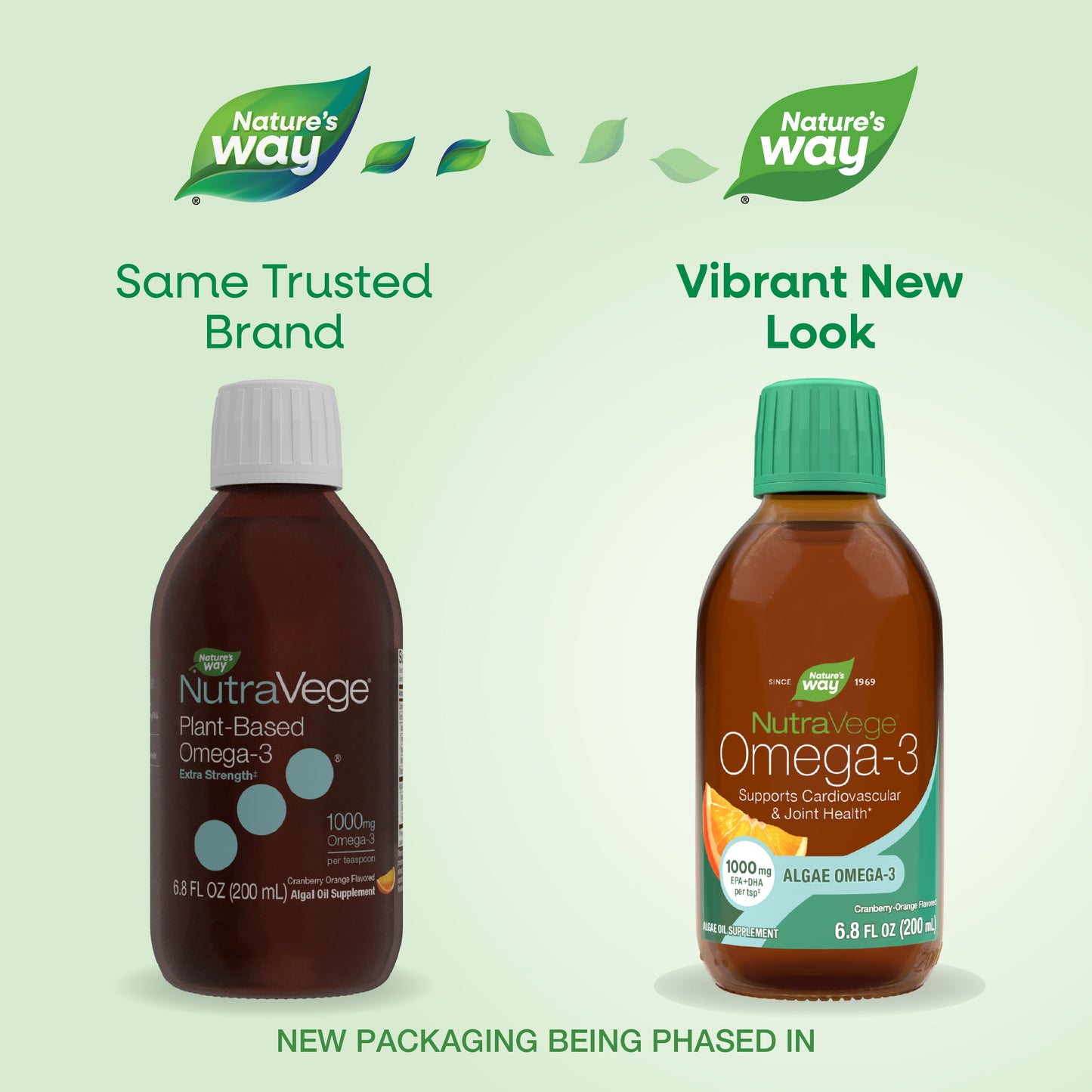 <{%MAIN1_12325C%}>Nature's Way® | NutraVege Omega-3 - package updates old to new