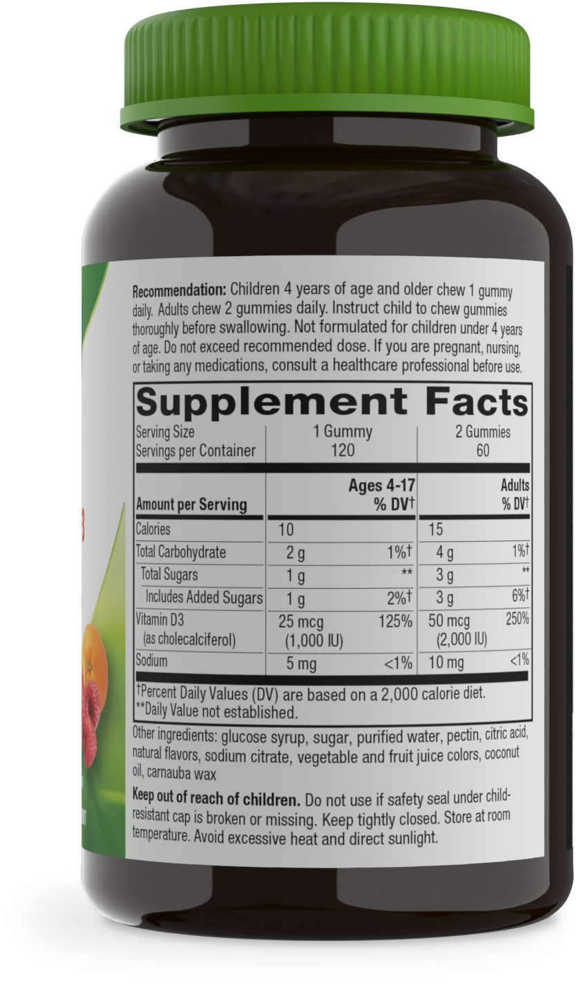 <{%MAIN2_13608%}>Nature's Way® | Vitamin D3 Gummies - right side of pack