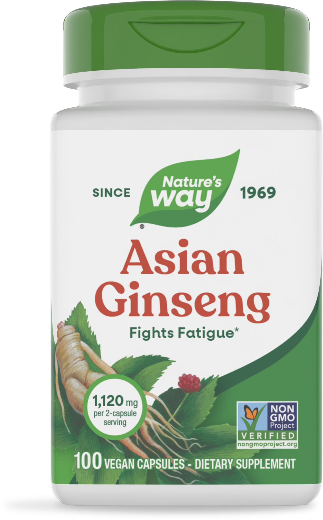 <{%PRIMARY_13300%}>Nature's Way® | Asian Ginseng, 100 capsules