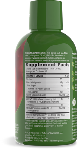 Nature's Way® | CranRx Liquid Bioactive Cranberry - right side of pack Sku:10613