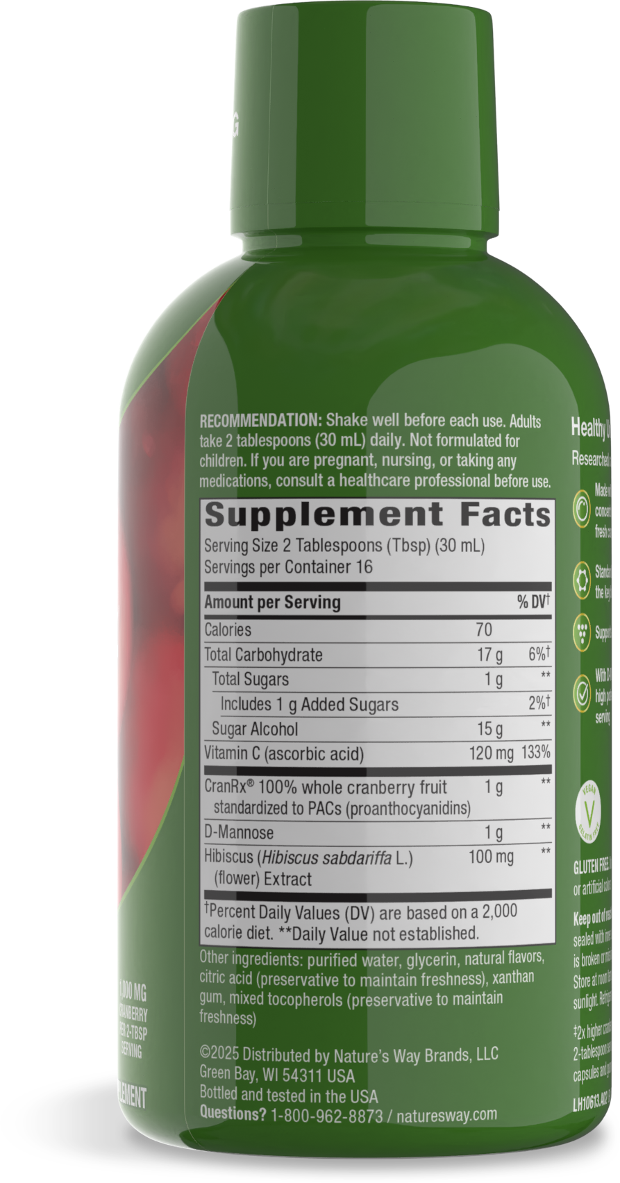 <{%MAIN2_10613%}>Nature's Way® | CranRx Liquid Bioactive Cranberry - right side of pack