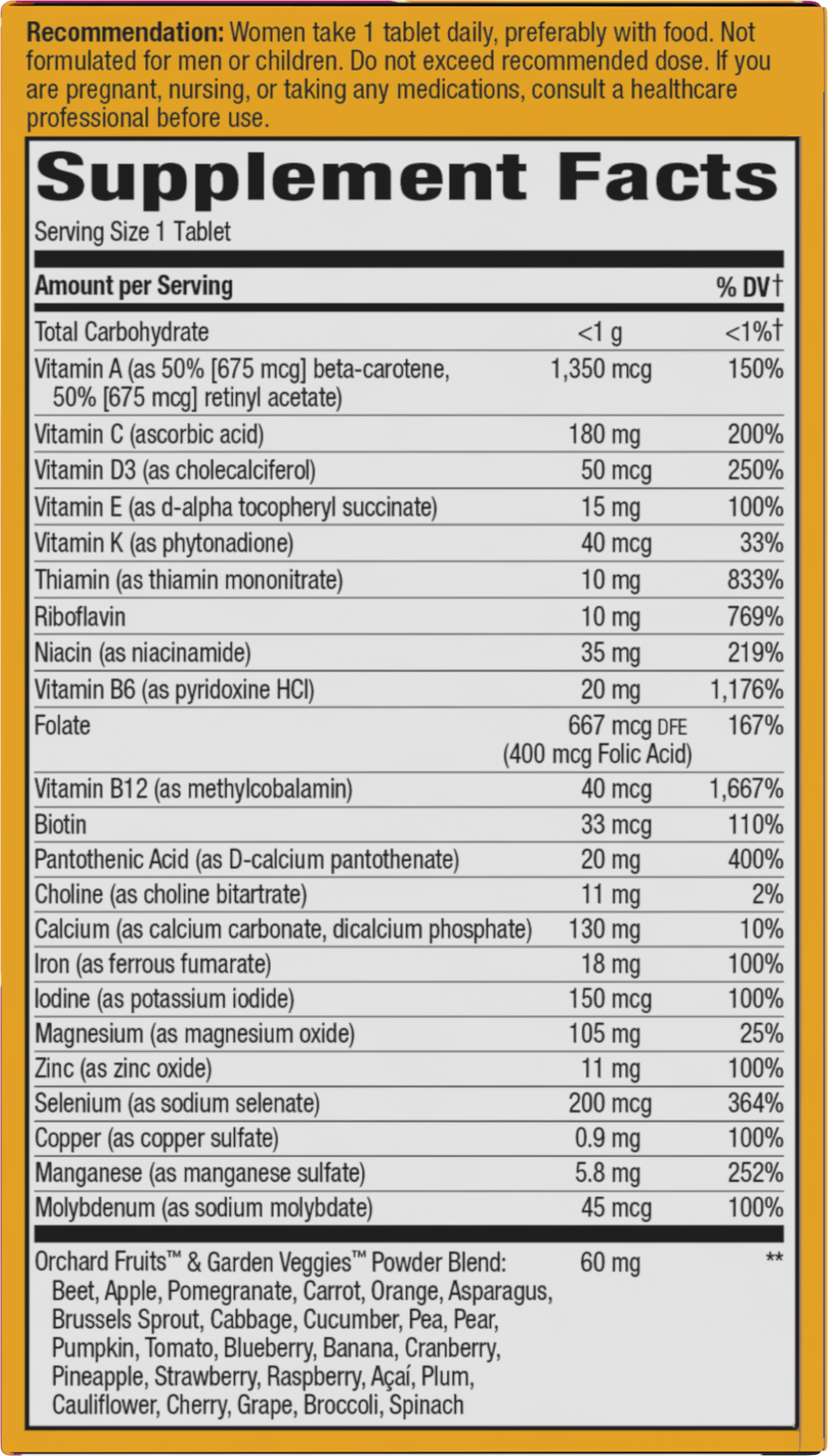 <{%MAIN10_15686%}>Nature's Way® | Alive! Women's Ultra Multivitamin - right side of pack