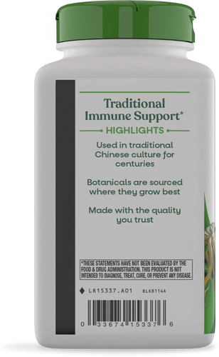 Nature's Way® | Astragalus Root - left side of pack Sku:15337