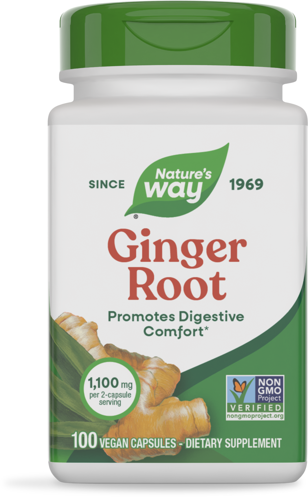 <{%PRIMARY_13100%}>Nature's Way® | Ginger Root, 100 capsules