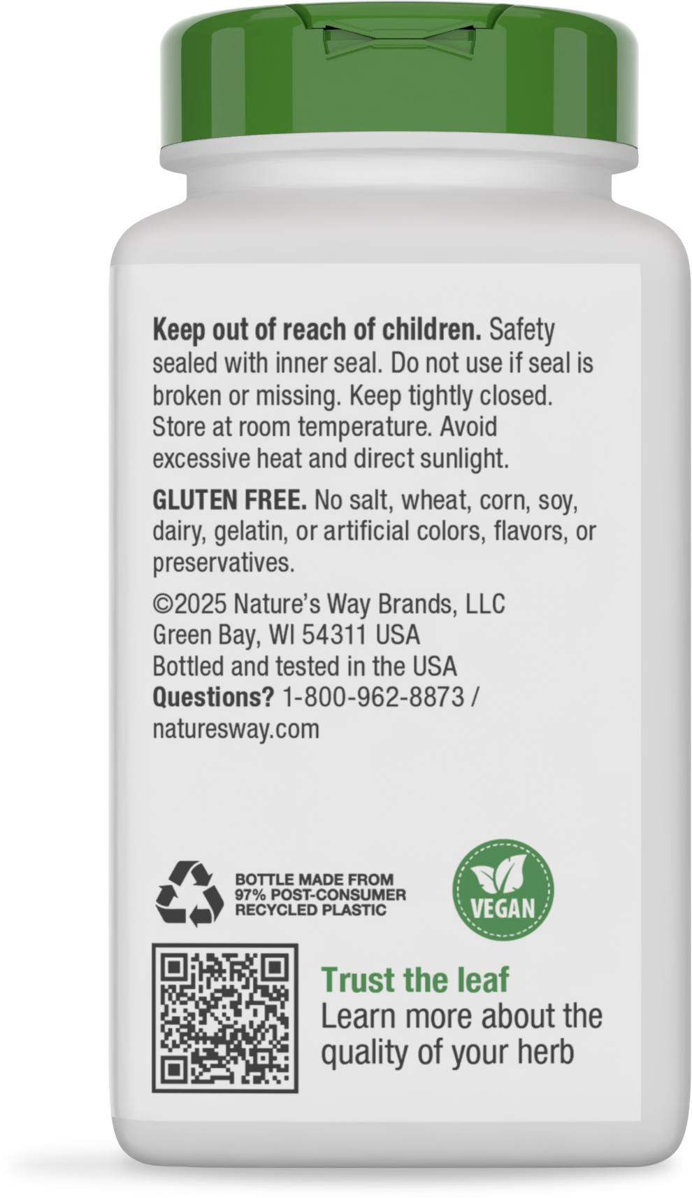 <{%MAIN4_13108%}>Nature's Way® | Ginger Root - back of pack