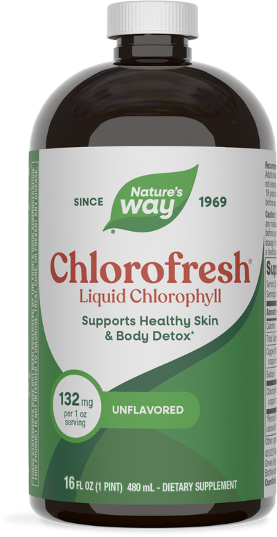 <{%PRIMARY_3502%}>Nature's Way® | Chlorofresh Liquid Chlorophyll, 16 fl oz (480 ml), Unflavored