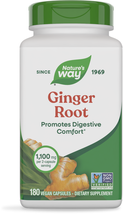 <{%PRIMARY_13108%}>Nature's Way® | Ginger Root, 180 capsules