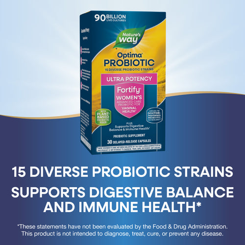 Nature's Way® | Fortify Optima Women's Advanced Care 90 Billion Probiotic Sku:15859