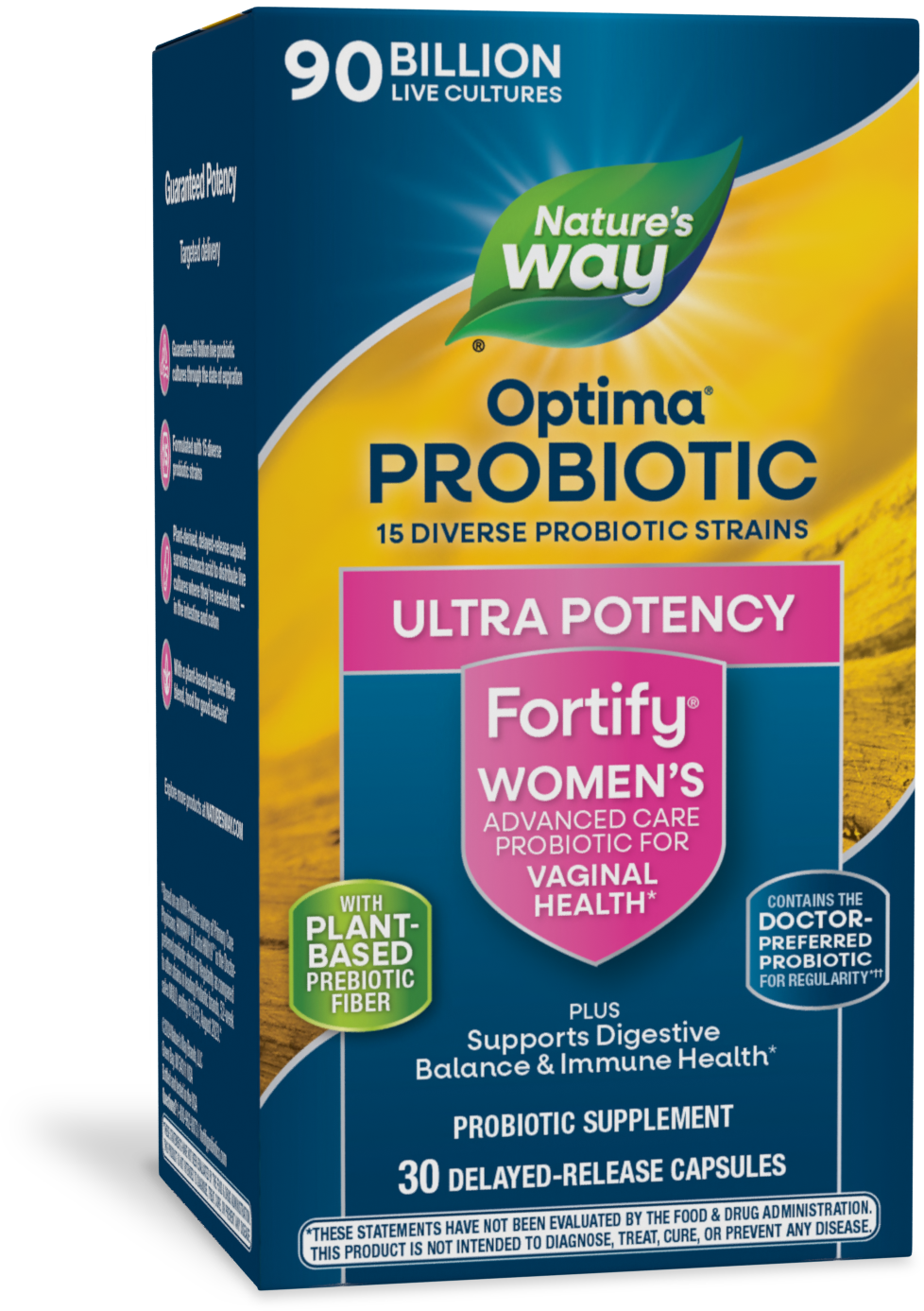 <{%PRIMARY_15859E%}>Nature's Way® | Fortify Optima Women's Advanced Care 90 Billion Probiotic, 30 capsules