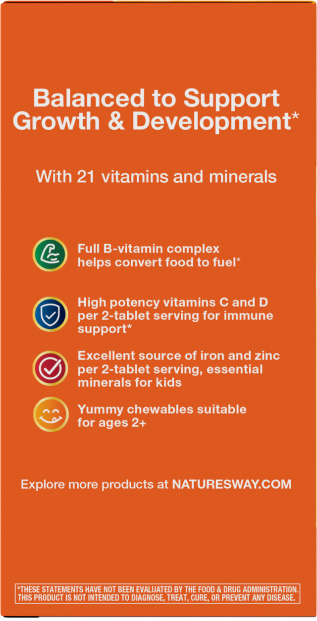 <{%MAIN4_15786%}>Nature's Way® | Alive! Kids Chewable Multivitamin - left side of pack