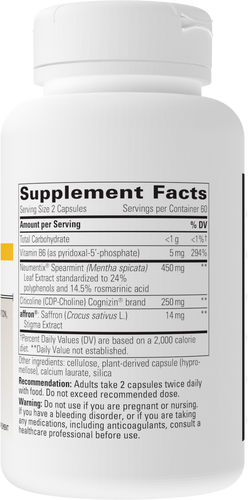 Nature's Way® | Neurologix - right side of pack Sku:13516