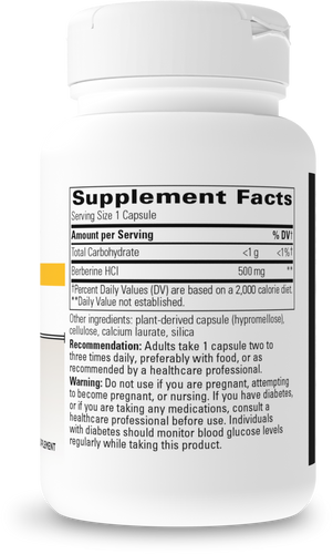Nature's Way® | Berberine - right side of pack Sku:10711