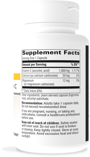 Nature's Way® | Buffered Vitamin C - right side of pack Sku:216006