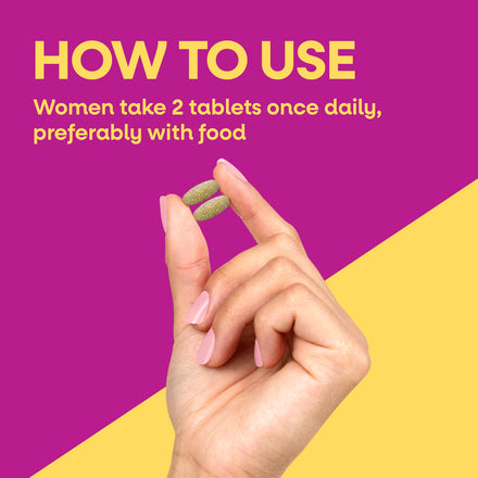 Alive! Women's 50+ Ultra Minis Multivitamin Supplement Facts