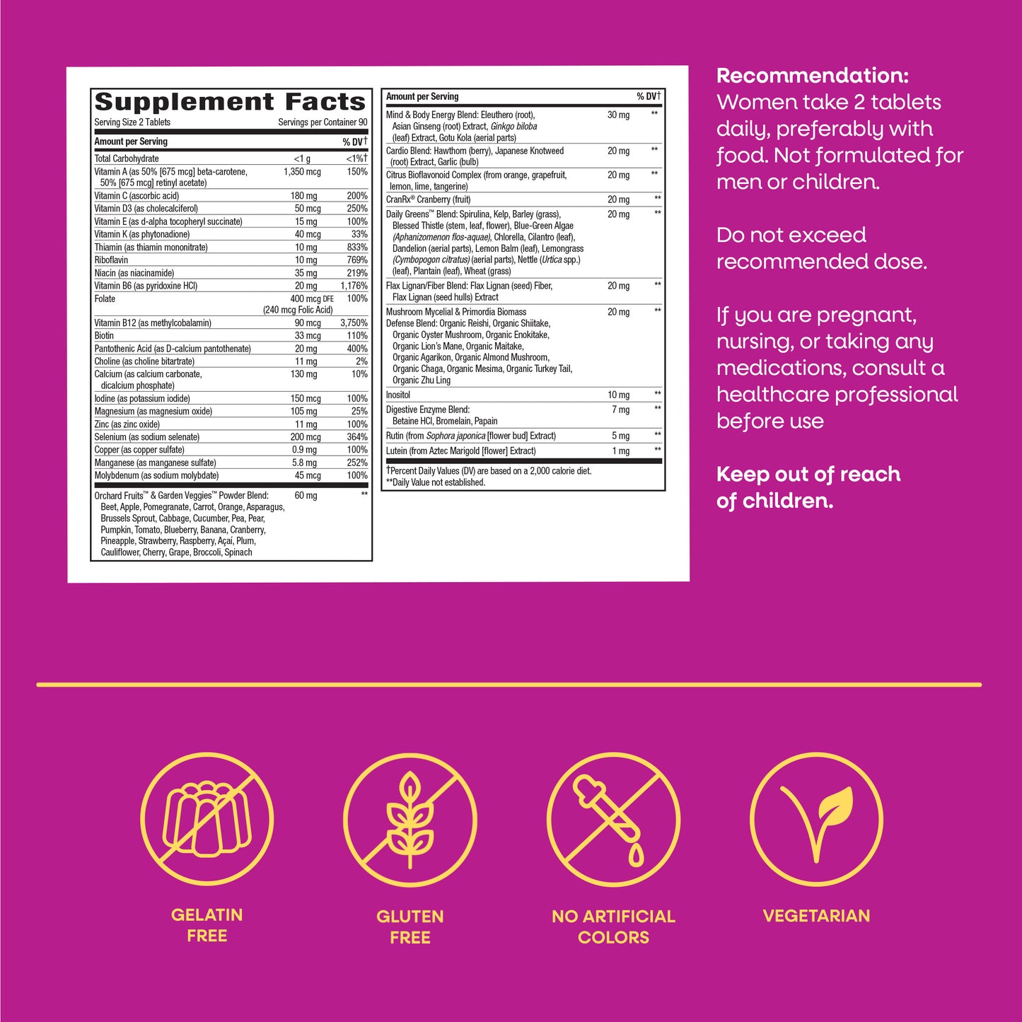 <{%MAIN5_15974%}>Nature's Way® | Alive! Women 50+ Ultra Minis Multivitamin