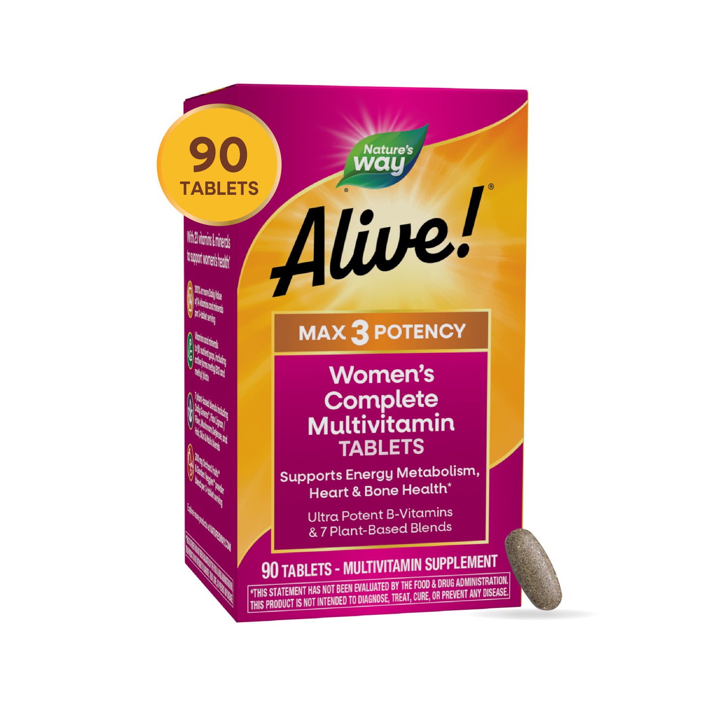 <{%MAIN8_15543%}>Nature's Way® | Alive! Max3 Potency Women's Complete Multivitamin