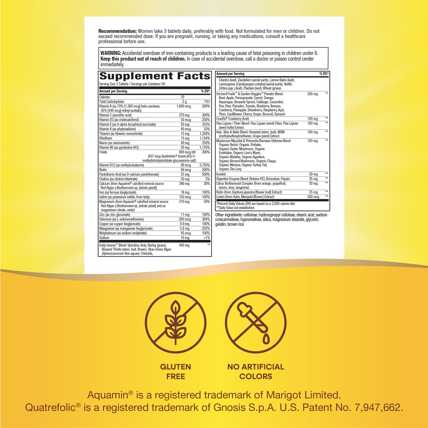 <{%MAIN7_15543%}>Nature's Way® | Alive! Max3 Potency Women's Complete Multivitamin