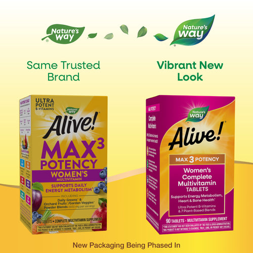 Nature's Way® | Alive! Max3 Potency Women's Complete Multivitamin Sku:15543