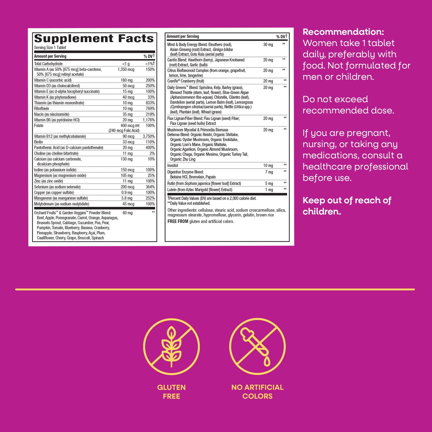 <{%MAIN12_15692%}>Nature's Way® | Alive! Women's 50+ Ultra Multivitamin