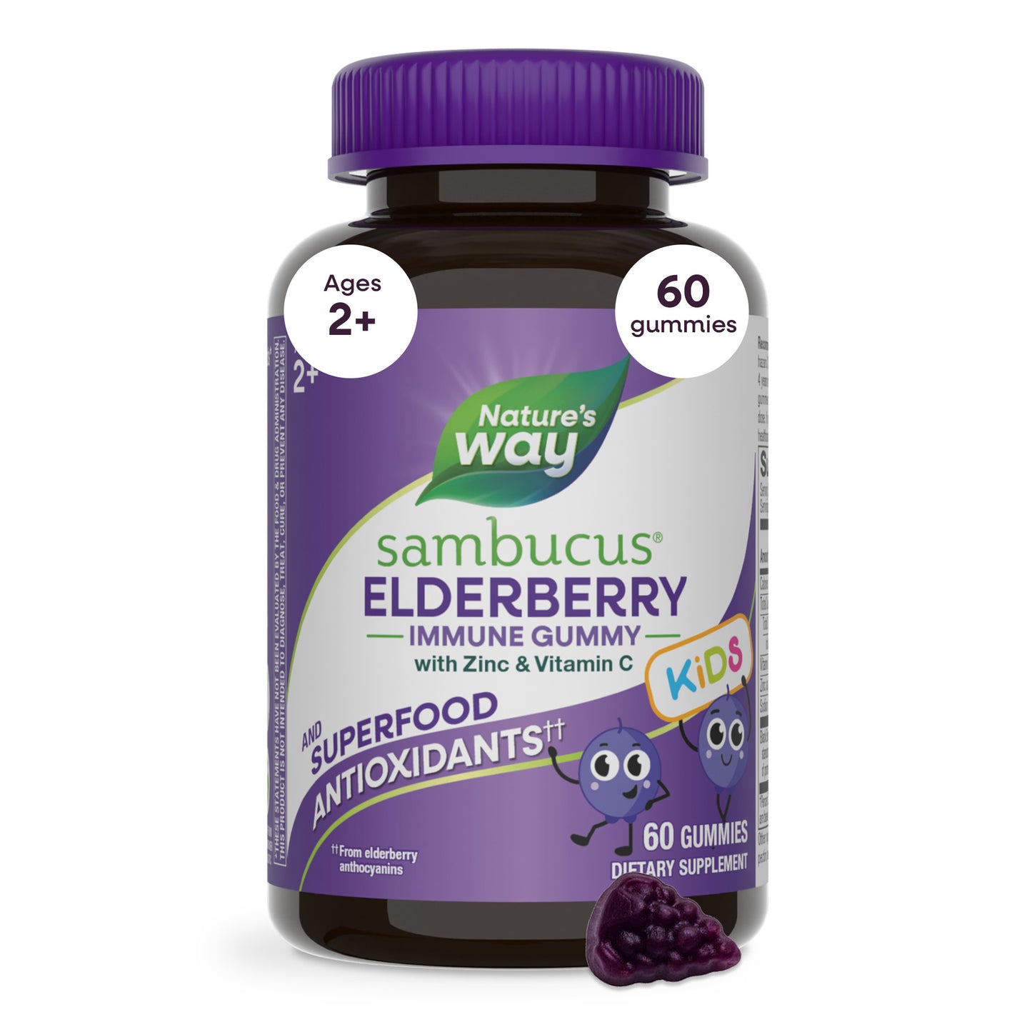 <{%MAIN14_12285%}>Nature's Way® | Sambucus Kids Elderberry Immune Gummies