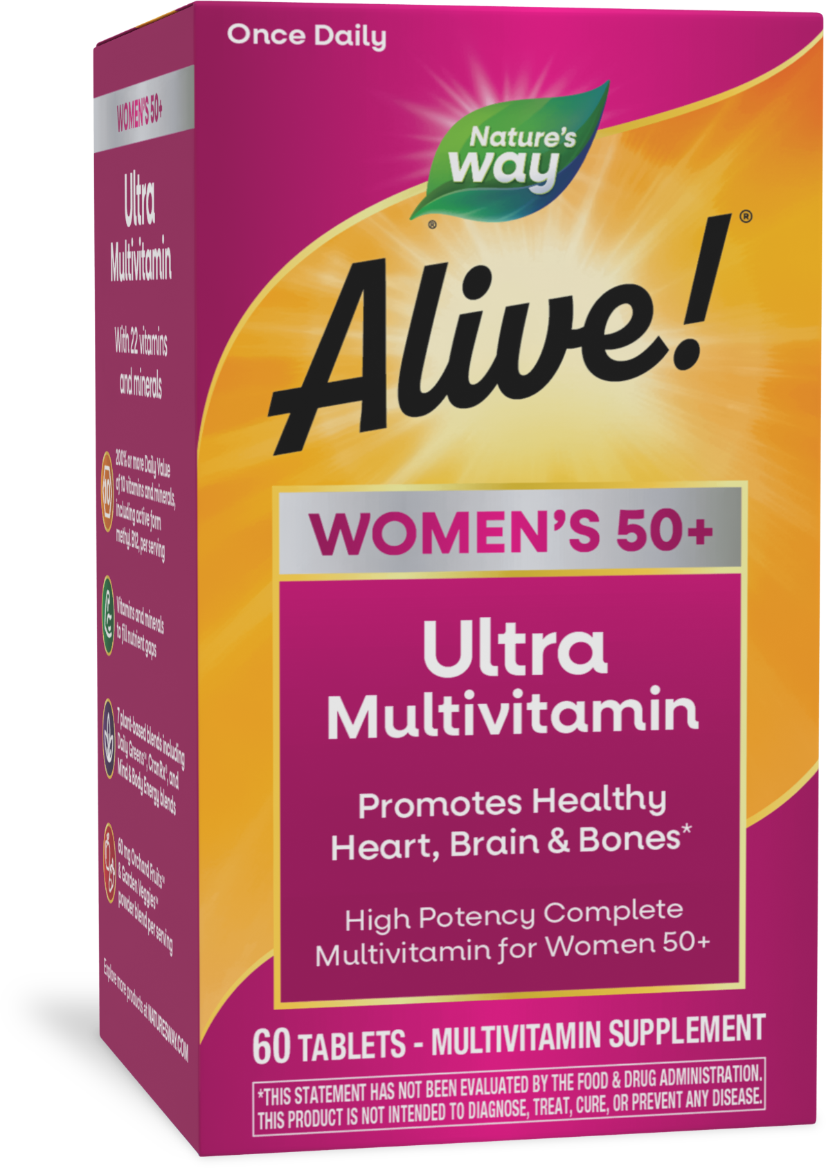 <{%PRIMARY_15692%}>Nature's Way® | Alive! Women's 50+ Ultra Multivitamin, 60 tablets