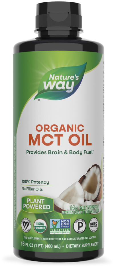 <{%PRIMARY_10895%}>Nature's Way® | Organic MCT Oil, 16 fl oz (480 ml)