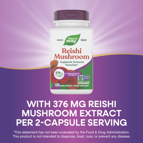 Nature's Way® | Reishi Mushroom Standardized Extract Sku:62700