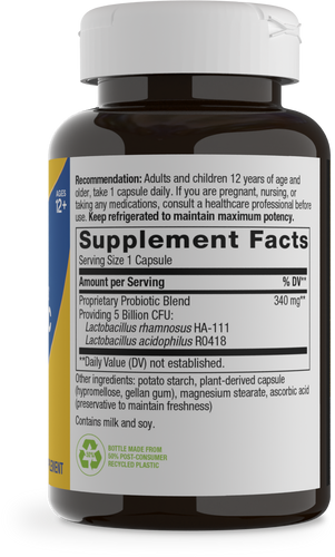 Nature's Way® | Primadophilus Probiotic - right side of pack Sku:6850